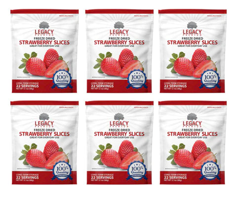 Freeze Dried Strawberries - 6 Pack