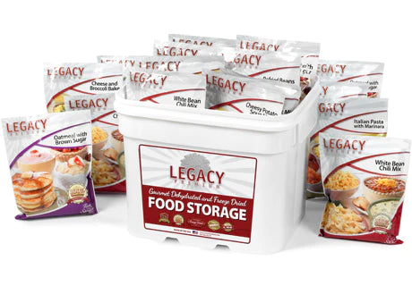 120 Serving Breakfast, Lunch, and Dinner Bucket - 31 lbs