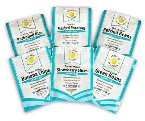 freeze dried side sample pack