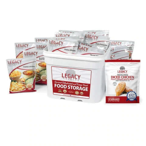 freeze dried chicken entree bucket