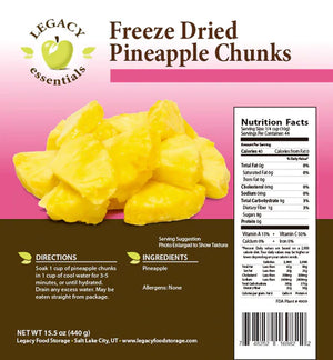 Bulk Freeze Dried Pineapple Chunks