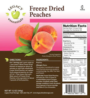 Freeze Dried Peaches