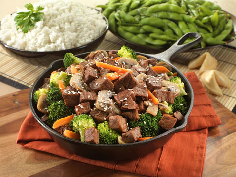 19 Servivngs- 1lb Freeze- Dried Diced Beef - 6 Pack