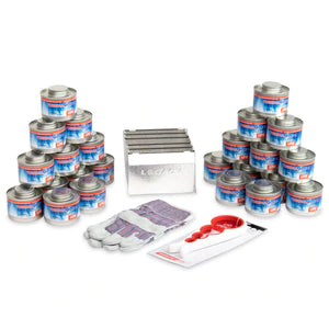 Emergency Stove, 16 Hour Survival Fuel Source + Stove, Wrench & Gloves