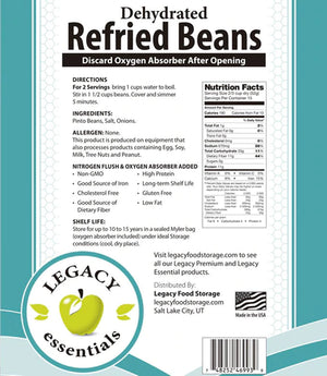 Dehydrated Refried Beans