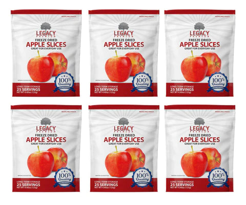 Freeze Dried Apple Slices - 6 Pack