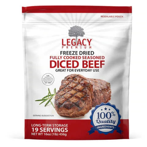 freeze dried beef dices