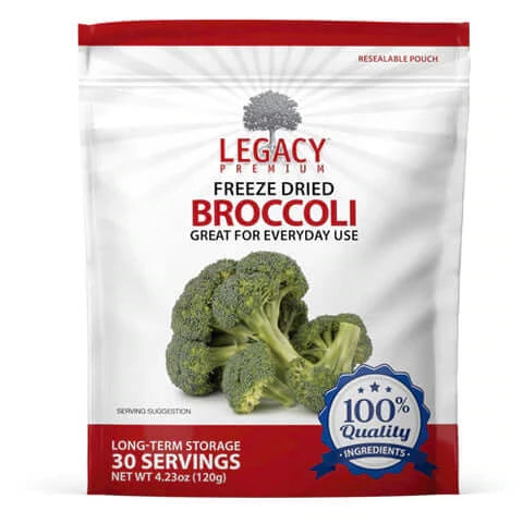 freeze dried broccoli
