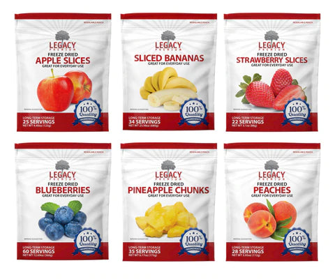 freeze dried assorted fruit