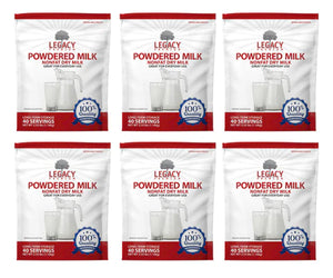USDA Grade "A" Powdered Milk  6 Pack