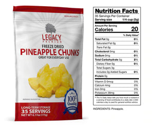 Bulk Freeze Dried Pineapple Chunks