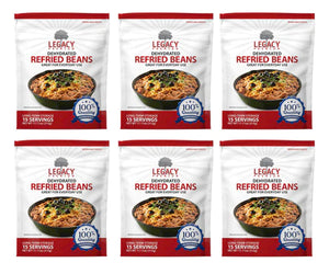 Dehydrated Refried Beans - 6 Pack